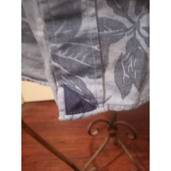 UNTUCKit Bairrada Hawaiian Button Shirt Mens Medium M Blue Floral Short Sleeve - Picture 2 of 11